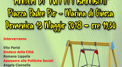 INAUGURAZIONE ALTALENA AMICA DI TUTTI I BAMBINI
