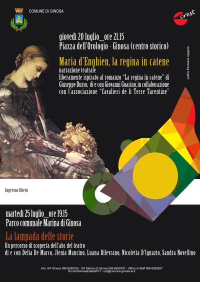 “Maria D’Enghien, la regina in catene”, narrazione teatrale