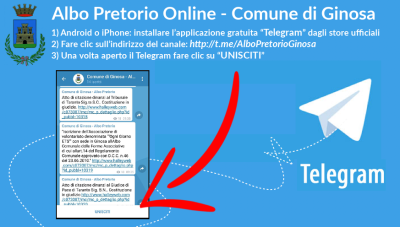 Albo Pretorio online su Telegram