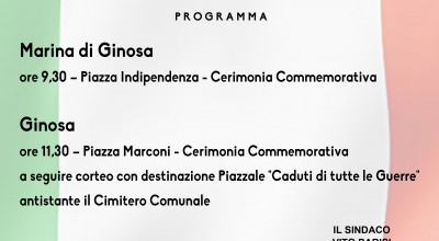 Celebrazioni del 2 Novembre 2021 e del 4 Novembre 2021 