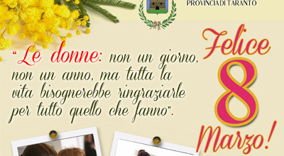 Felice 8 Marzo a Tutte!