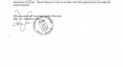 AVVISO  - INCONTRO PER L'ORGANIZZAZIONE DEI COMIZI REFERENDARI
