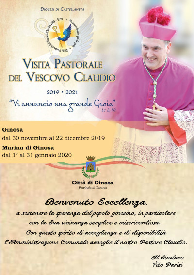 INIZIA LA VISITA PASTORALE DEL NOSTRO VESCOVO S.E. MONS. CLAUDIO MANIAGO