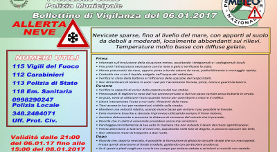 Allerta Meteo - Emergenza Neve