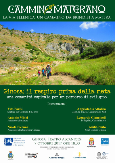 Cammino Materano, la via Ellenica: un cammino da Brindisi a Matera
