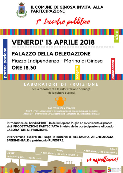 PROGETTAZIONE PARTECIPATA BANDO LABORATORI DI FRUIZIONE