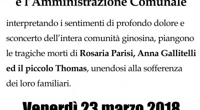 IL SINDACO PARISI PROCLAMA IL LUTTO CITTADINO PER LE VITTIME DEL TRAGICO INCI...