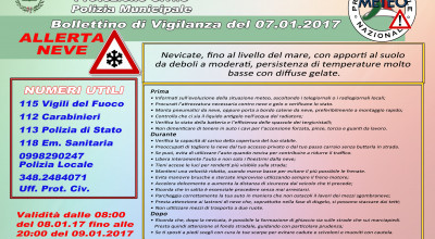 ALLERTA METEO - EMERGENZA NEVE