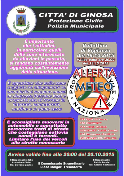 Allerta Meteo
