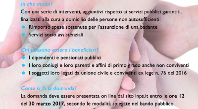 HOME CARE PREMIUM: il Progetto INPS a sostegno delle persone non autosufficie...