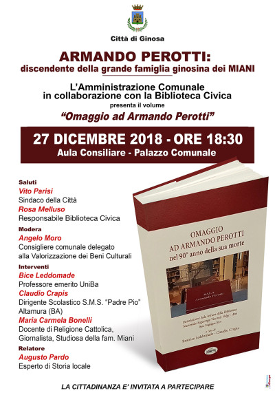 L’Amministrazione Comunale in collaborazione con la Biblioteca Civica p...