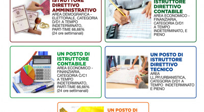 Bandi di concorso per n. 5 unità lavorative