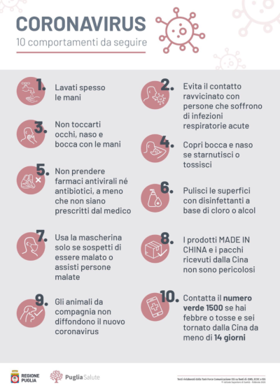  Covid-19 - Disposizioni regionali di riduzione rischi di contagio per flusso...