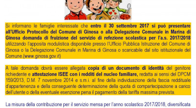 SERVIZIO MENSA 2017-18 DOMANDE