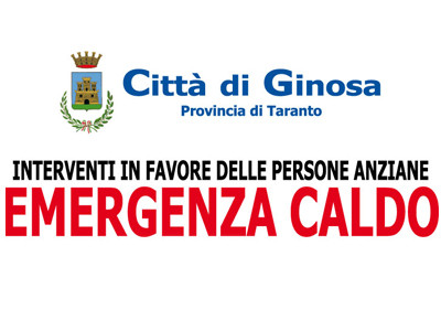 Emergenza Caldo per le persone anziane