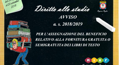 Fornitura gratuita libri di testo a.s. 2018-2019 - Proroga Presentazione Istanze