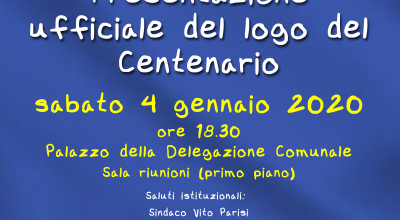 CENTENARIO MARINA DI GINOSA: PRESENTAZIONE DEL LOGO